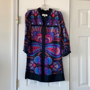 100% silk Size 2 Tibi cocktail dress. Mint cond.